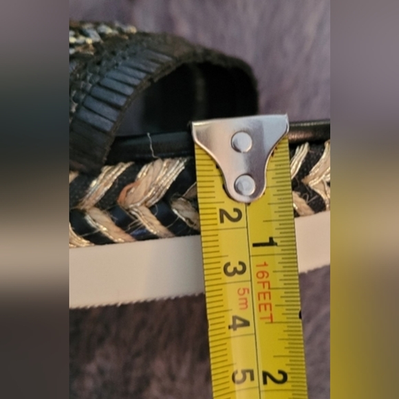 Vince Camuto Black and Tan Espadrille Wedges - Picture 7 of 9